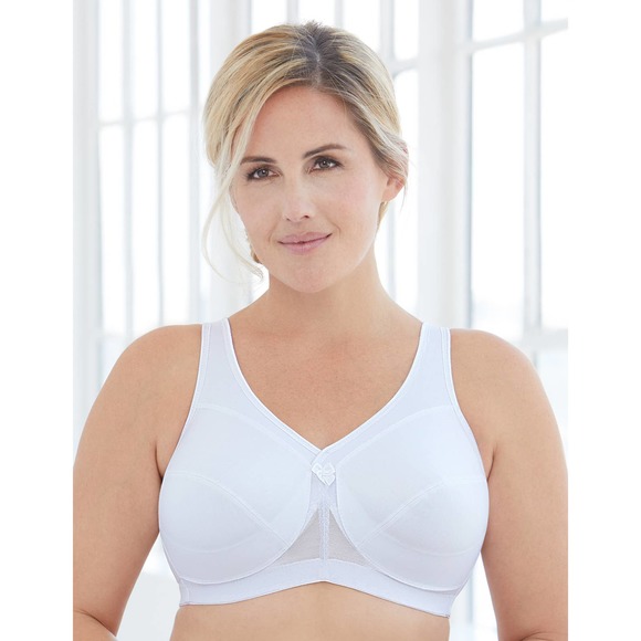 Glamorise Other - Glamorise Magic Lift Active Support Wireless Full Coverage Bra 1005 White 38G